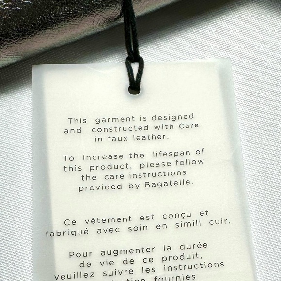 METALLIC SHINY MIDI NIGHT DRESS Fabric imitation leather - Picture 15 of 15